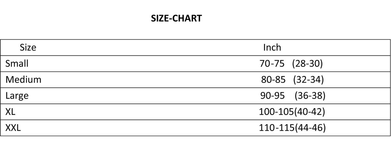 Jockey Mens Size Chart