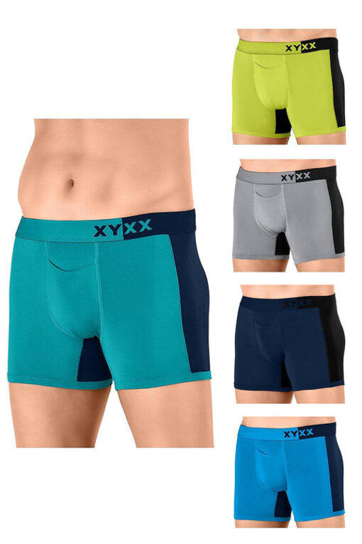 XYXX Men's Underwear Dualist IntelliSoft Antimicrobial Micro Modal Trunk  Pack Of 5